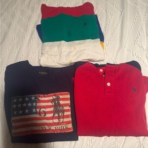 Polo by Ralph Lauren Kids Long & Short Sleeve Shirts (3 shirts)-Medium & Large